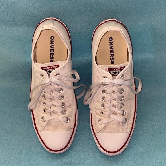 CONVERSE Chuck Taylor All Star low top unisex white flawed men’s 10 women’s 12 - Picture 3 of 12